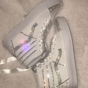bedazzled high top vans